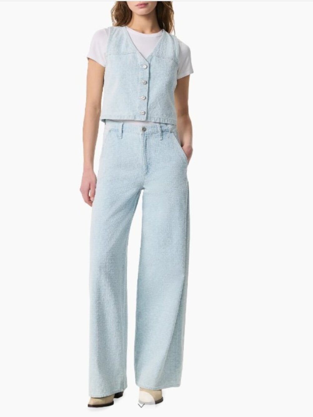 Rag & Bone Juliana Tweed Button-Front Vest 10
